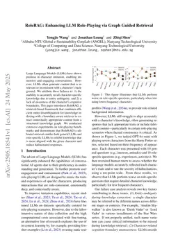 RoleRAG: Enhancing LLM Role-Playing via Graph Guided Retrieval
