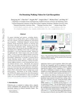 On Denoising Walking Videos for Gait Recognition