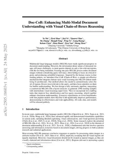 Doc-CoB: Enhancing Multi-Modal Document Understanding with Visual Chain-of-Boxes Reasoning