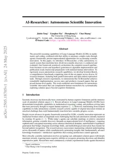 AI-Researcher: Autonomous Scientific Innovation