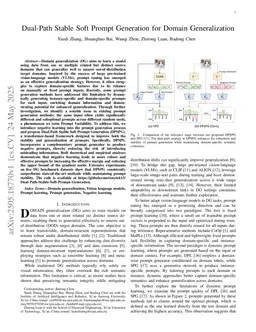 Dual-Path Stable Soft Prompt Generation for Domain Generalization