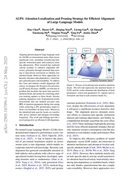 ALPS: Attention Localization and Pruning Strategy for Efficient Alignment of Large Language Models