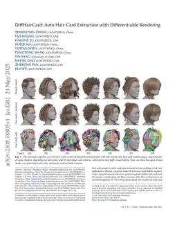 Auto Hair Card Extraction for Smooth Hair with Differentiable Rendering