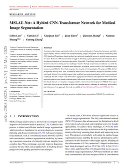 MSLAU-Net: A Hybird CNN-Transformer Network for Medical Image Segmentation