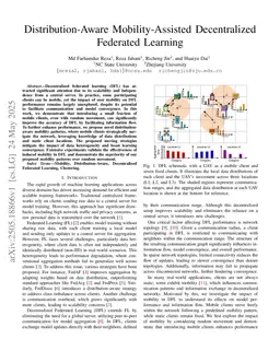 Distribution-Aware Mobility-Assisted Decentralized Federated Learning