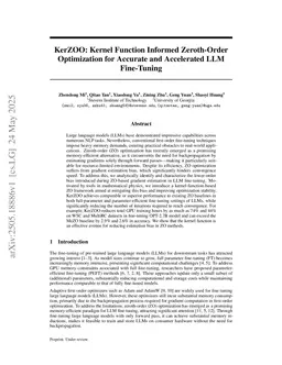 KerZOO: Kernel Function Informed Zeroth-Order Optimization for Accurate and Accelerated LLM Fine-Tuning