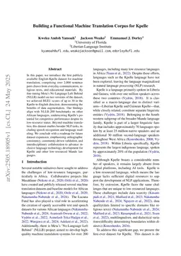 Building a Functional Machine Translation Corpus for Kpelle