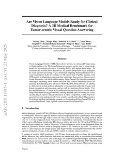 Are Vision Language Models Ready for Clinical Diagnosis? A 3D Medical Benchmark for Tumor-centric Visual Question Answering