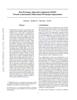 How Do Images Align and Complement LiDAR? Towards a Harmonized Multi-modal 3D Panoptic Segmentation