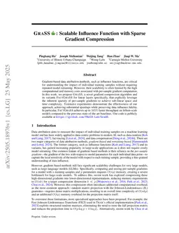 GraSS: Scalable Data Attribution with Gradient Sparsification and Sparse Projection