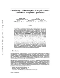 GhostPrompt: Jailbreaking Text-to-image Generative Models based on Dynamic Optimization