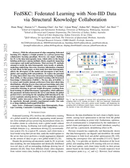 FedSKC: Federated Learning with Non-IID Data via Structural Knowledge Collaboration