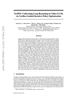 VerIPO: Cultivating Long Reasoning in Video-LLMs via Verifier-Gudied Iterative Policy Optimization