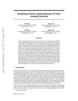 Rethinking Metrics and Benchmarks of Video Anomaly Detection