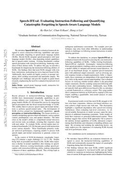 Speech-IFEval: Evaluating Instruction-Following and Quantifying Catastrophic Forgetting in Speech-Aware Language Models