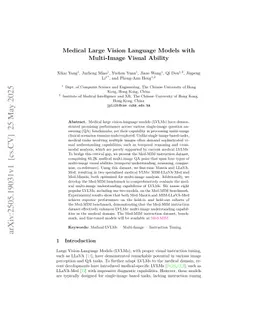 Medical Large Vision Language Models with Multi-Image Visual Ability