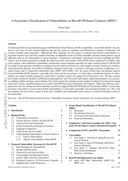 A Systematic Classification of Vulnerabilities in MoveEVM Smart Contracts (MWC)