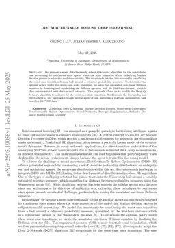 Distributionally Robust Deep Q-Learning