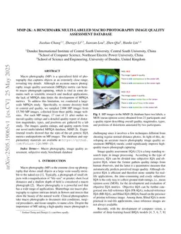 MMP-2K: A Benchmark Multi-Labeled Macro Photography Image Quality Assessment Database