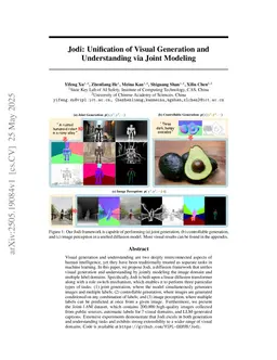 Jodi: Unification of Visual Generation and Understanding via Joint Modeling