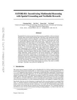 SATORI-R1: Incentivizing Multimodal Reasoning through Explicit Visual Anchoring