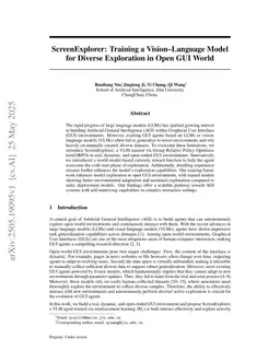 ScreenExplorer: Training a Vision-Language Model for Diverse Exploration in Open GUI World