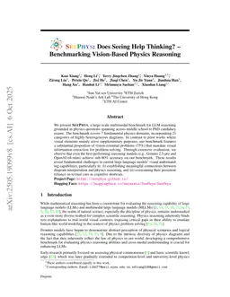 SeePhys: Does Seeing Help Thinking? -- Benchmarking Vision-Based Physics Reasoning