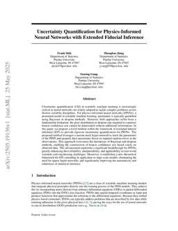 Uncertainty Quantification for Physics-Informed Neural Networks with Extended Fiducial Inference