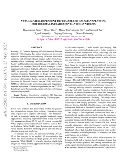 Veta-GS: View-dependent deformable 3D Gaussian Splatting for thermal infrared Novel-view Synthesis