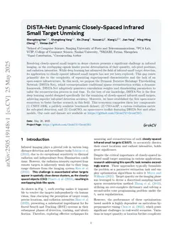 DISTA-Net: Dynamic Closely-Spaced Infrared Small Target Unmixing