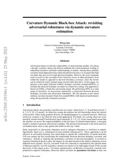 Curvature Dynamic Black-box Attack: revisiting adversarial robustness via dynamic curvature estimation