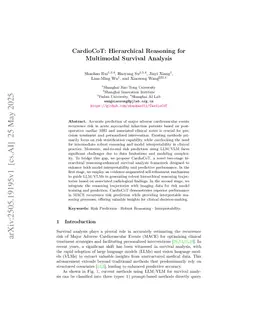 CardioCoT: Hierarchical Reasoning for Multimodal Survival Analysis