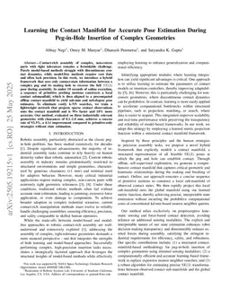 Learning the Contact Manifold for Accurate Pose Estimation During Peg-in-Hole Insertion of Complex Geometries