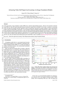 Advancing Video Self-Supervised Learning via Image Foundation Models