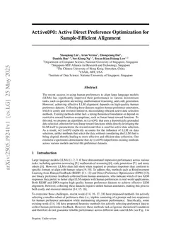 ActiveDPO: Active Direct Preference Optimization for Sample-Efficient Alignment