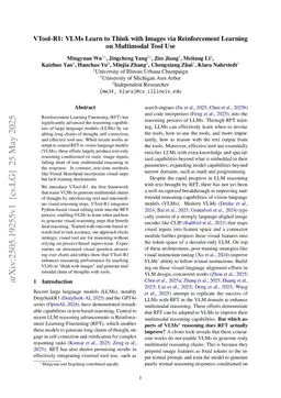 VTool-R1: VLMs Learn to Think with Images via Reinforcement Learning on Multimodal Tool Use