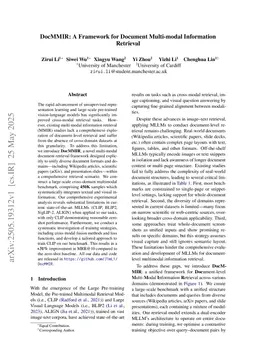 DocMMIR: A Framework for Document Multi-modal Information Retrieval