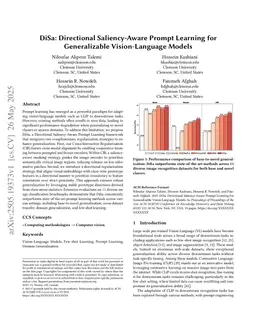 DiSa: Directional Saliency-Aware Prompt Learning for Generalizable Vision-Language Models