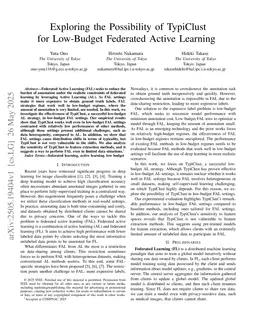 Exploring the Possibility of TypiClust for Low-Budget Federated Active Learning