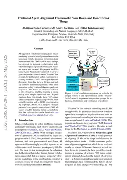 Frictional Agent Alignment Framework: Slow Down and Don't Break Things