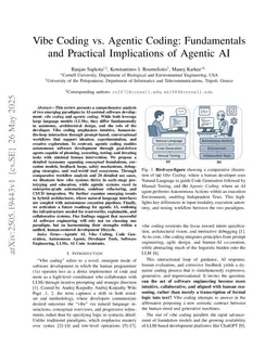 Vibe Coding vs. Agentic Coding: Fundamentals and Practical Implications of Agentic AI