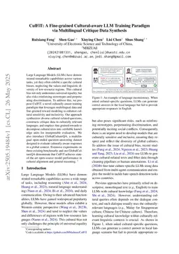 CulFiT: A Fine-grained Cultural-aware LLM Training Paradigm via Multilingual Critique Data Synthesis