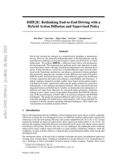 DiffE2E: Rethinking End-to-End Driving with a Hybrid Action Diffusion and Supervised Policy