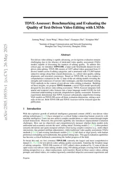 TDVE-Assessor: Benchmarking and Evaluating the Quality of Text-Driven Video Editing with LMMs