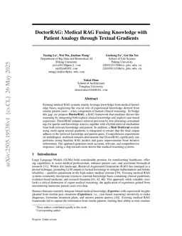 DoctorRAG: Medical RAG Fusing Knowledge with Patient Analogy through Textual Gradients