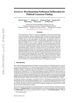 PoliCon: Evaluating LLMs on Achieving Diverse Political Consensus Objectives
