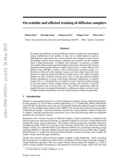 On scalable and efficient training of diffusion samplers