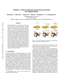 K-Buffers: A Plug-in Method for Enhancing Neural Fields with Multiple Buffers