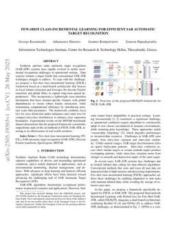 Few-Shot Class-Incremental Learning For Efficient SAR Automatic Target Recognition
