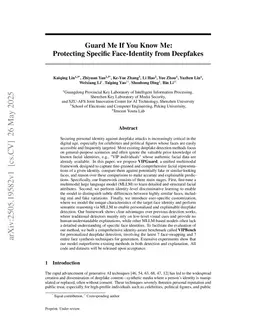 Guard Me If You Know Me: Protecting Specific Face-Identity from Deepfakes